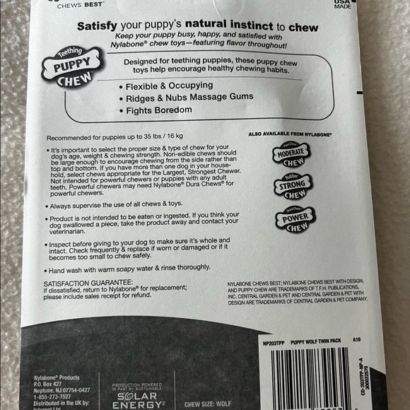 Nylabone Teething chew bones - Picture 2 of 2